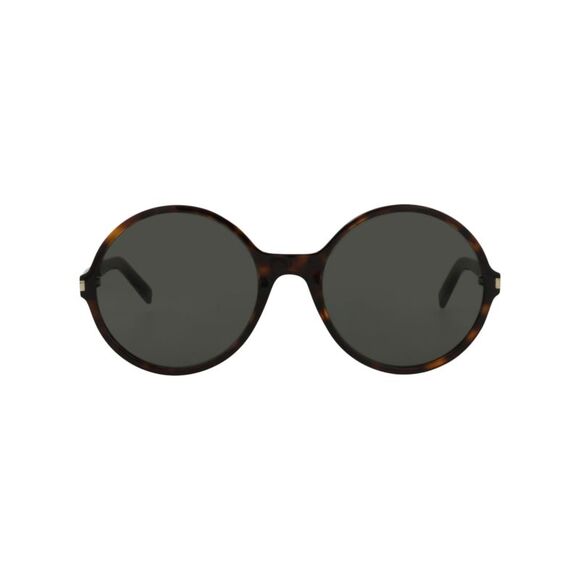 Saint Laurent Round-Frame Acetate Sunglasses Brown Womens - Picture 1 of 6